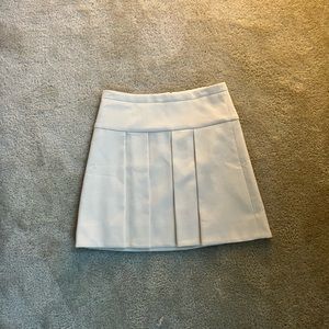 J crew white pleated skirt